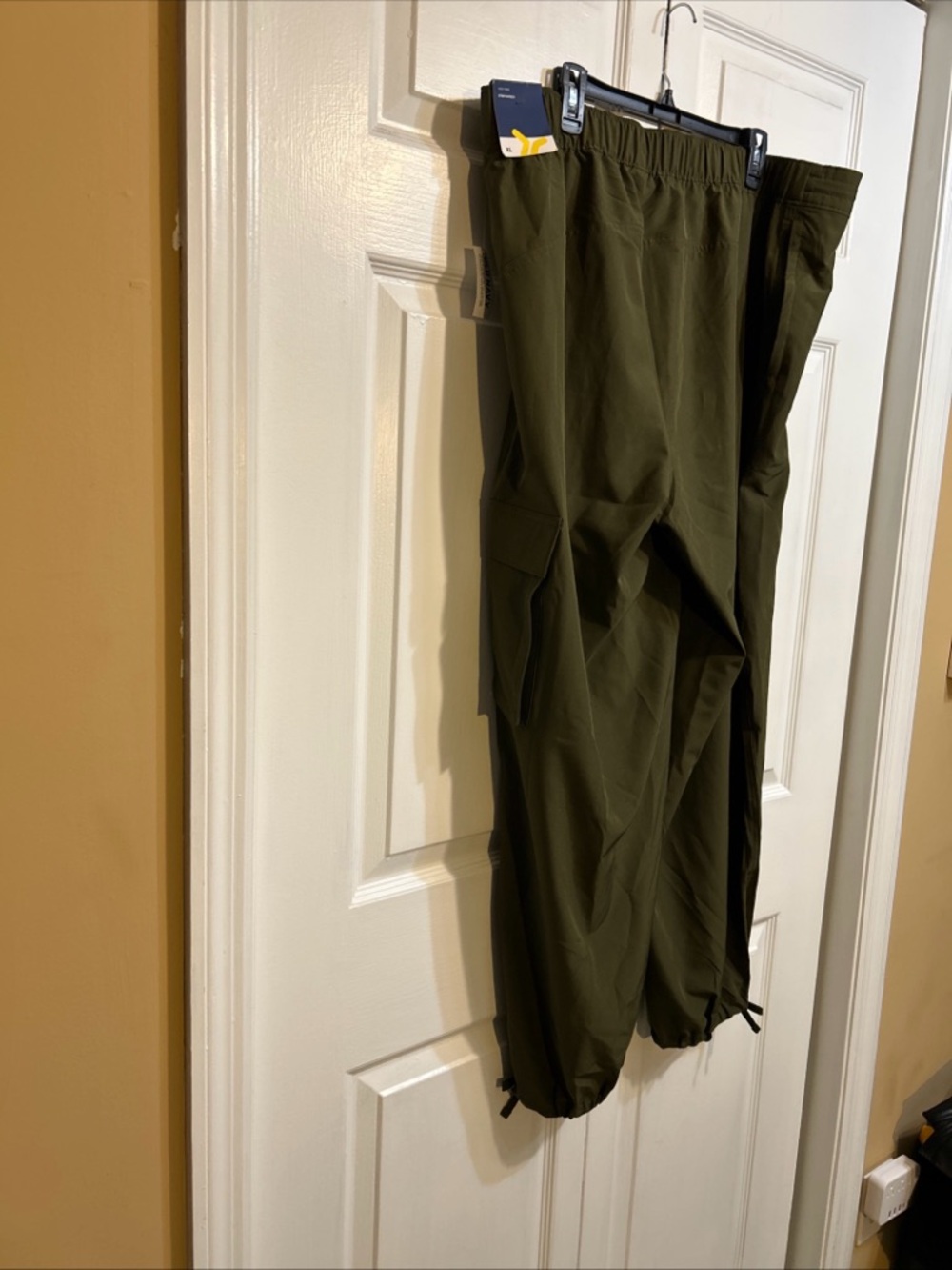 NWT w/FLAW Old Navy Women’s StretchTech Drawstring Wide-Leg Pants Olive Size XL - Picture 11 of 15
